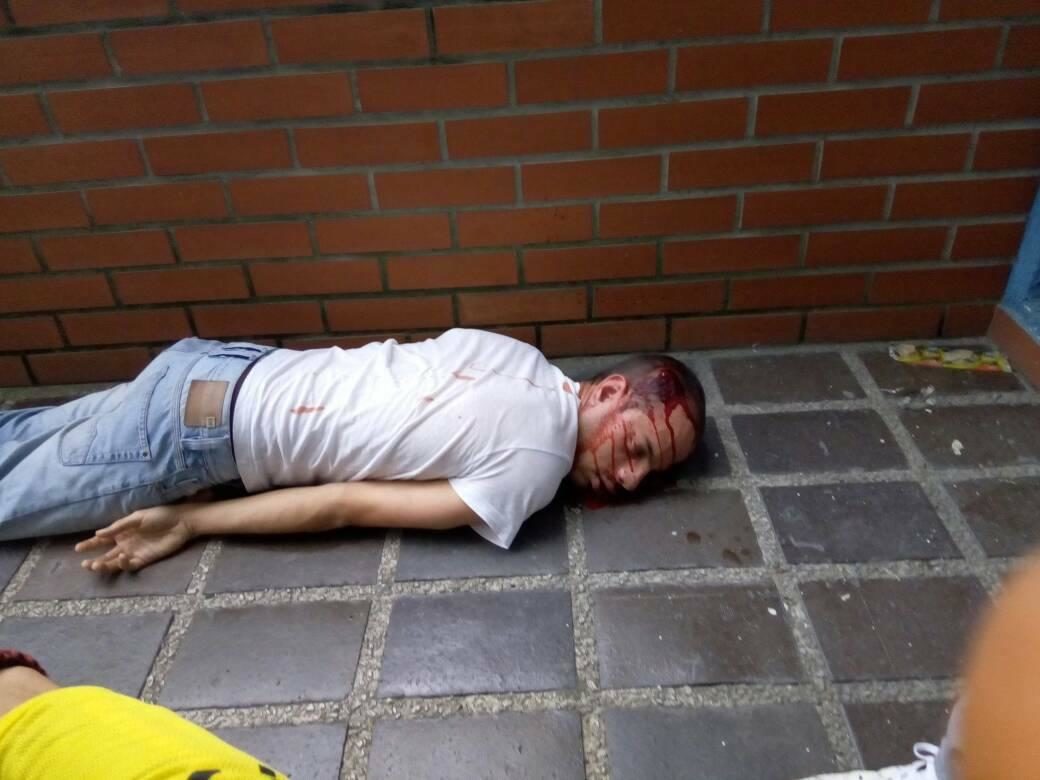 Jesus Leonardo Sulbaran, 42, was shot in the head in an alleged sniper attack