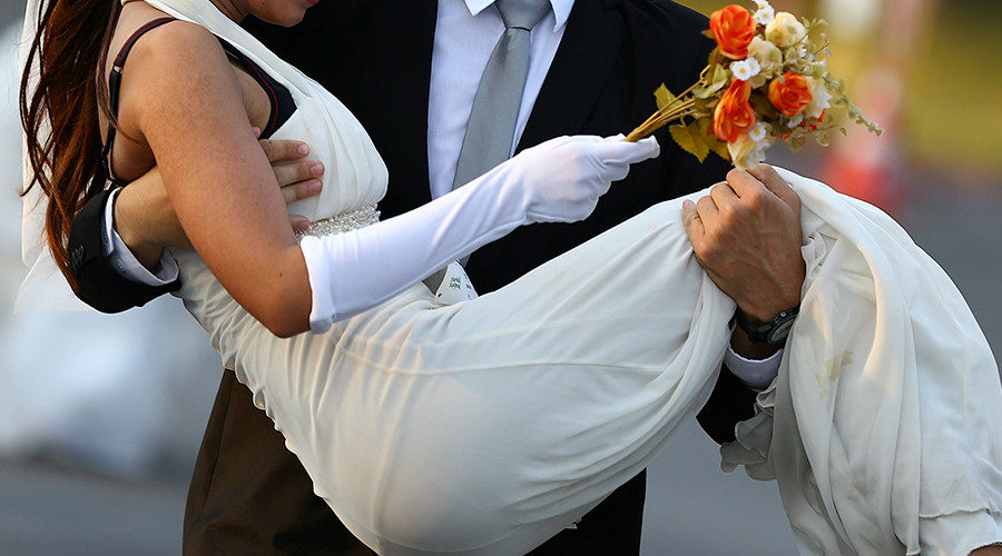 man and wife, bride and groom