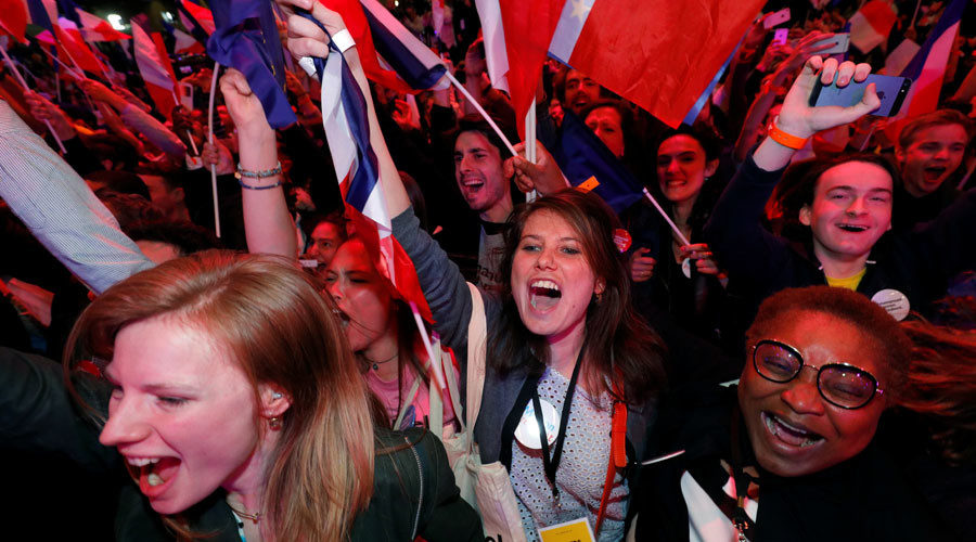 Click to enlarge demonstration france elections 2017