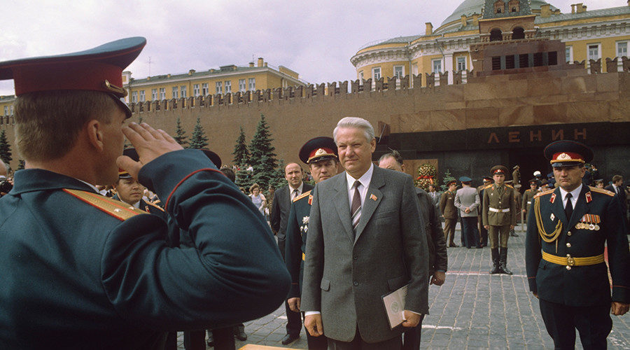 Red Square Boris Yeltsen Lenin Mausoleum