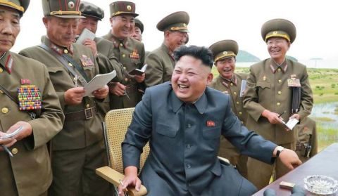 kim jong un laughing