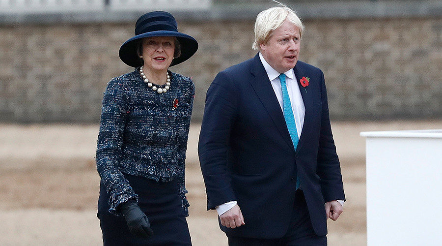 Theresa May and Boris Johnson