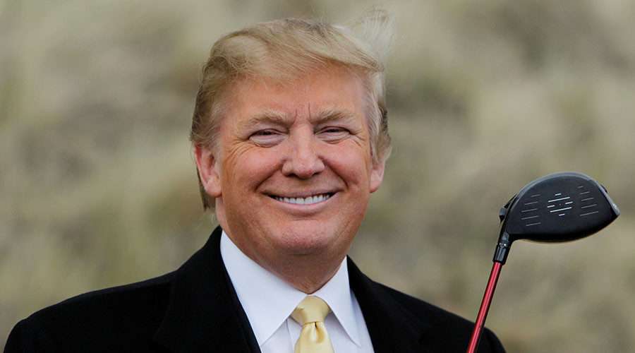 Donald Trump with golf club