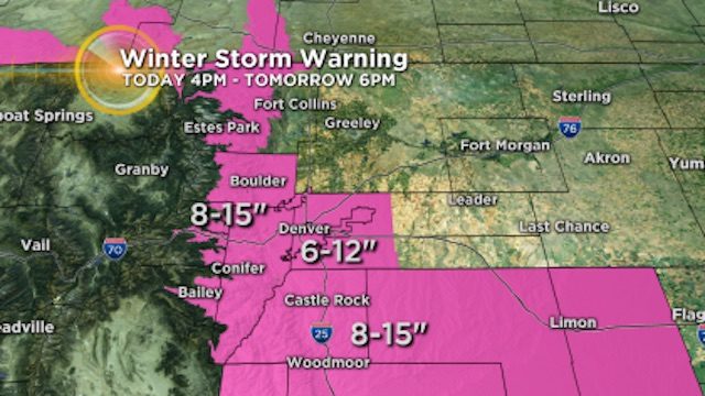 Colorado snow forecast