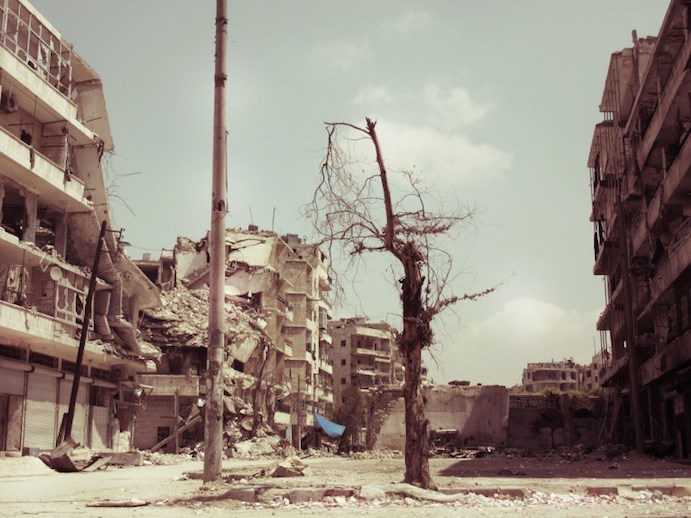 Click to enlarge east aleppo destruction