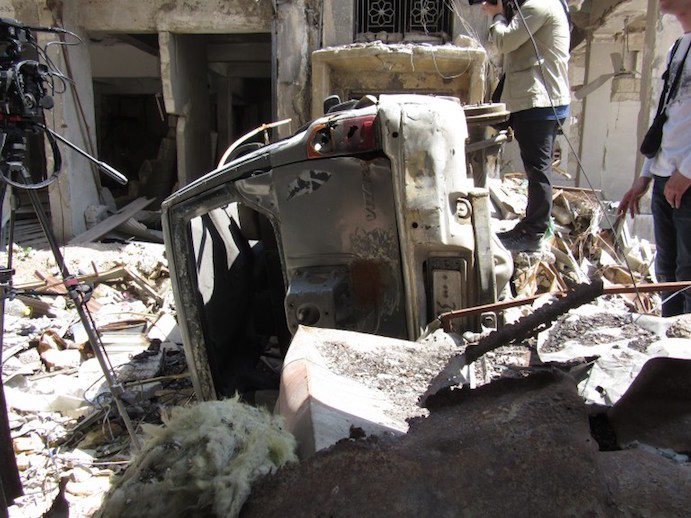 Click to enlarge Aleppo destruction
