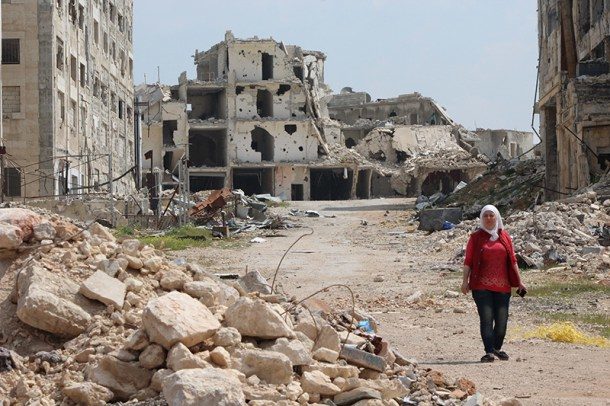 Click to enlarge Aleppo destruction