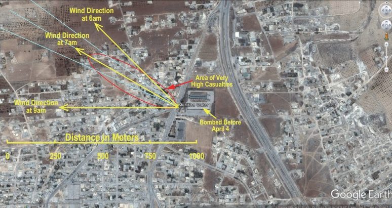 khan sheikhoun gas attack wind direction