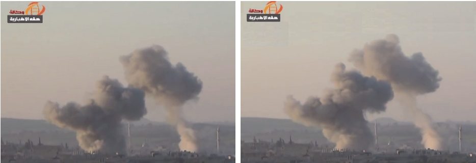 toxic gas plumes plastic, khan sheikhoun gas attack analysis