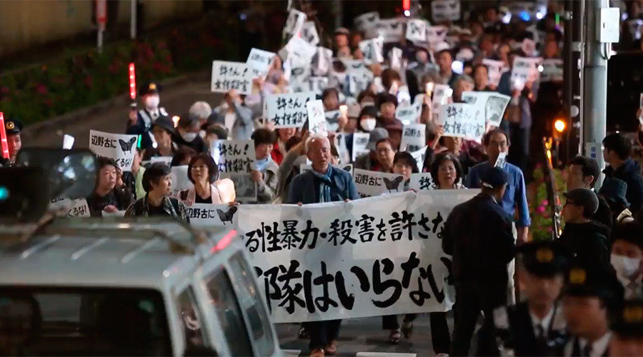 Japan protests Okinawa