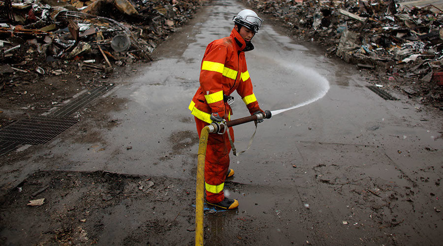 Fukushima fire
