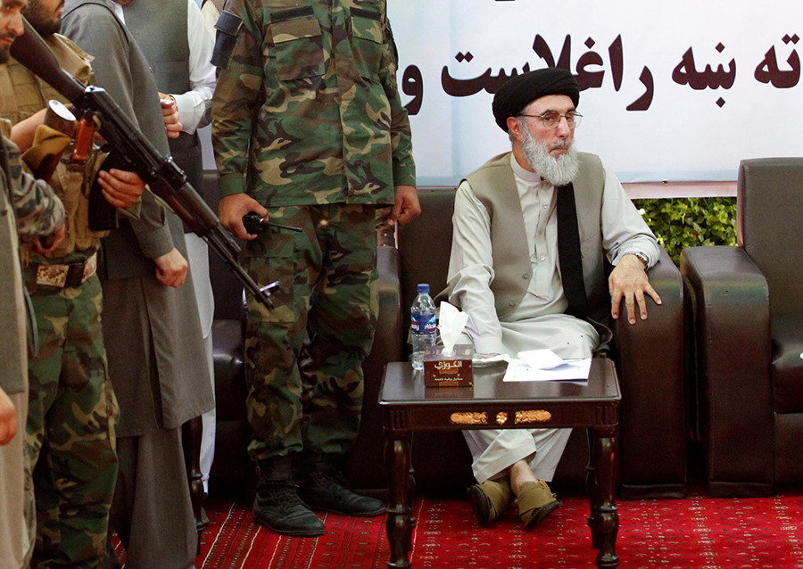 Click to enlarge Afghan warlord Gulbuddin Hekmatyar