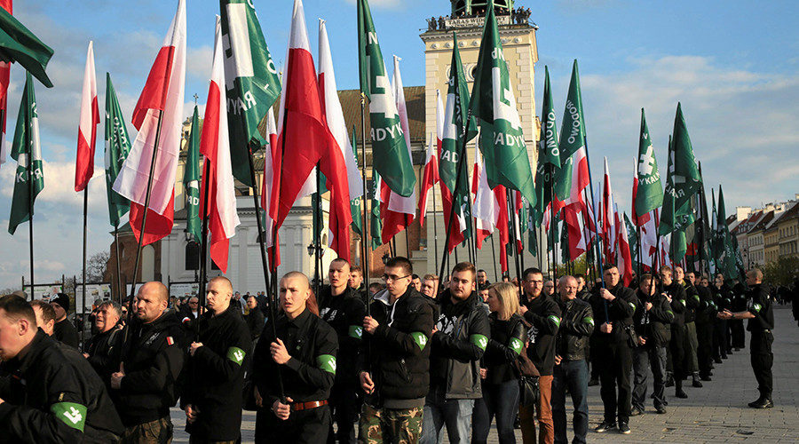 Click to enlarge Supporters of the National-Radical Camp