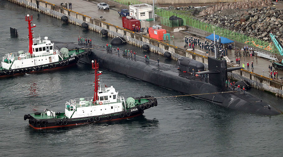 USS Michigan nuclear-powered submarine Busan South Korea