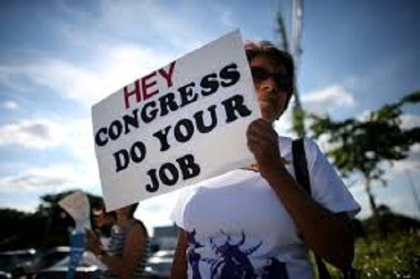 government protester