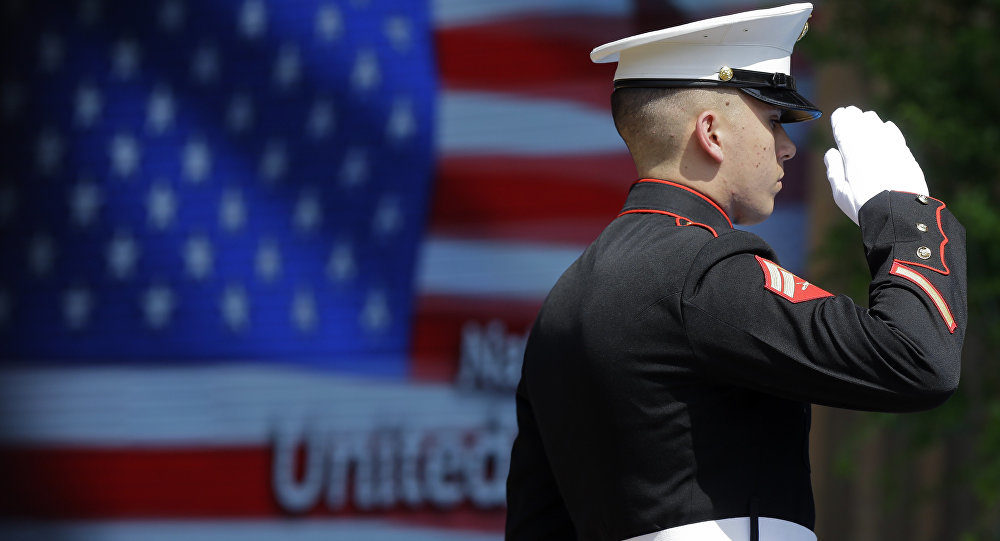 US Marine attention