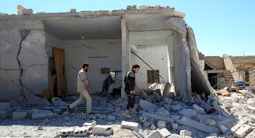 Khan Shaykhun airstrike damage