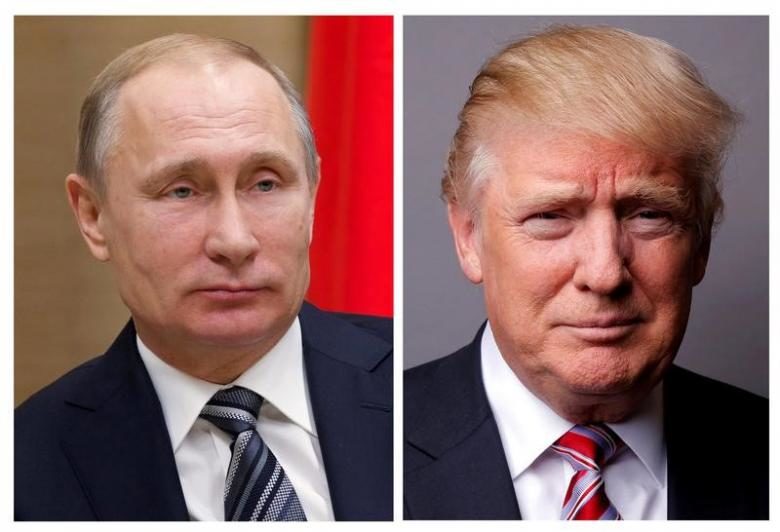 Click to enlarge President Putin and President Trump
