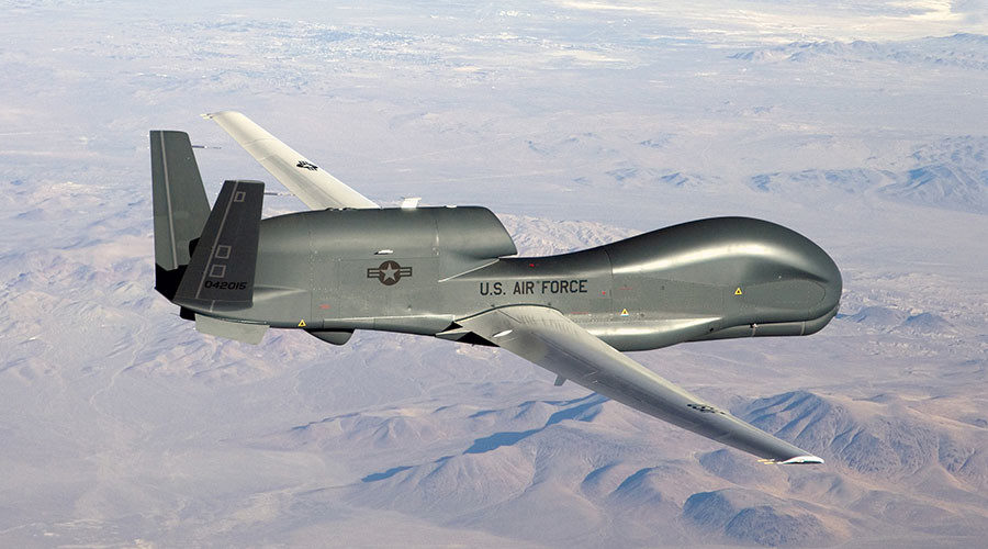 Click to enlarge RQ-4 Global Hawk unmanned aircraft