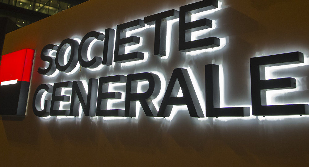 Click to enlarge Societe Generale bank sign