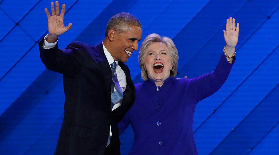 Click to enlarge Obama and Clinton