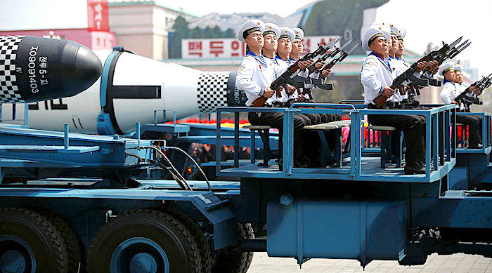 Click to enlarge N Korean display menandarms