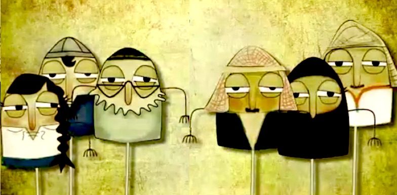 arabs and jews stick figures