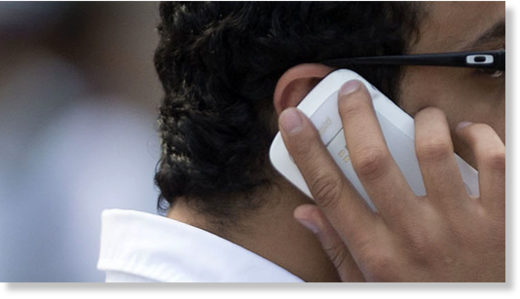 talking on phone