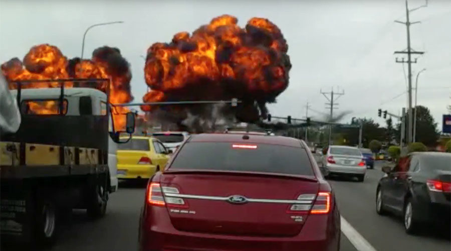plane explosion Seattle Mukilteo Speedway 
