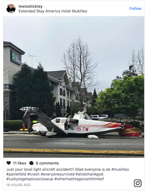 plane explodes mukilteo speedway seattle