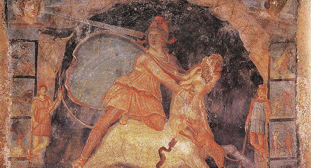  god Mithras painting