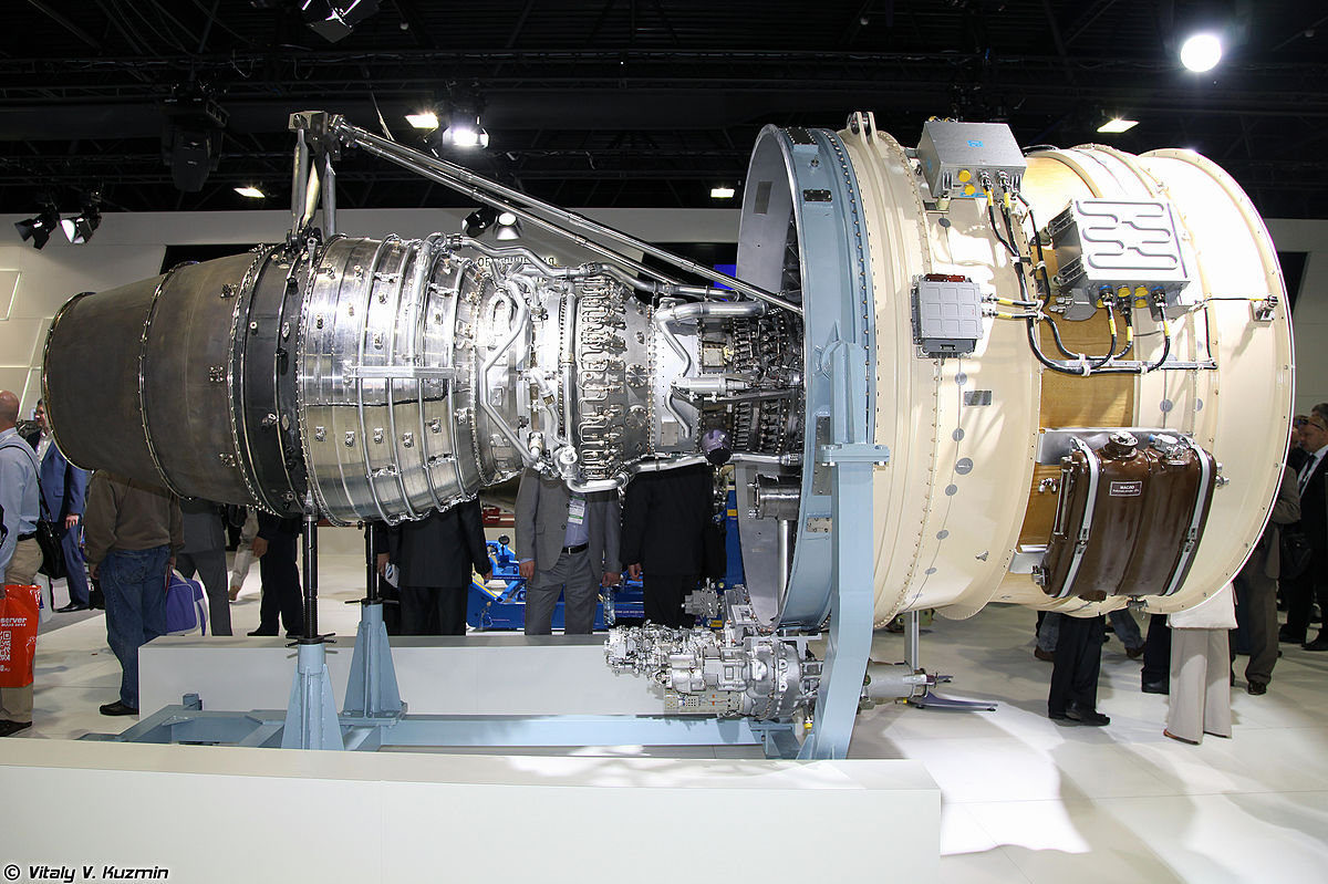 A PD-14 engine on display.