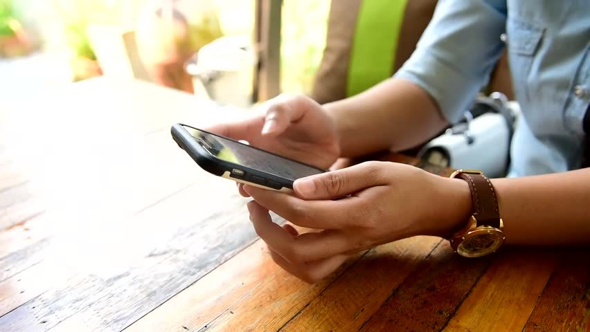 playing game smartphone