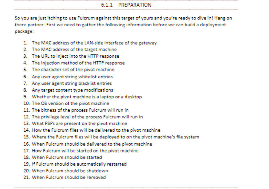 Fulcrum guide
