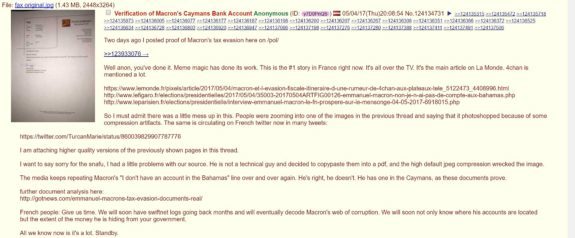 Click to enlarge details of Macron’s financial dealings
