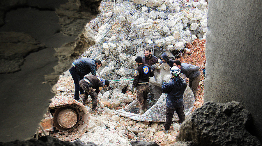 Click to enlarge Al-Jineh destruction in Aleppo province