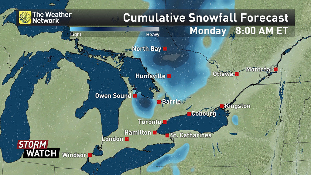 Click to enlarge Snowfall Forecast
