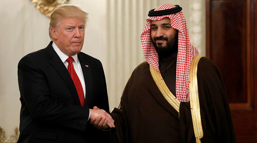 US President Donald Trump and Saudi Deputy Crown Prince and Minister of Defense Mohammed bin Salman