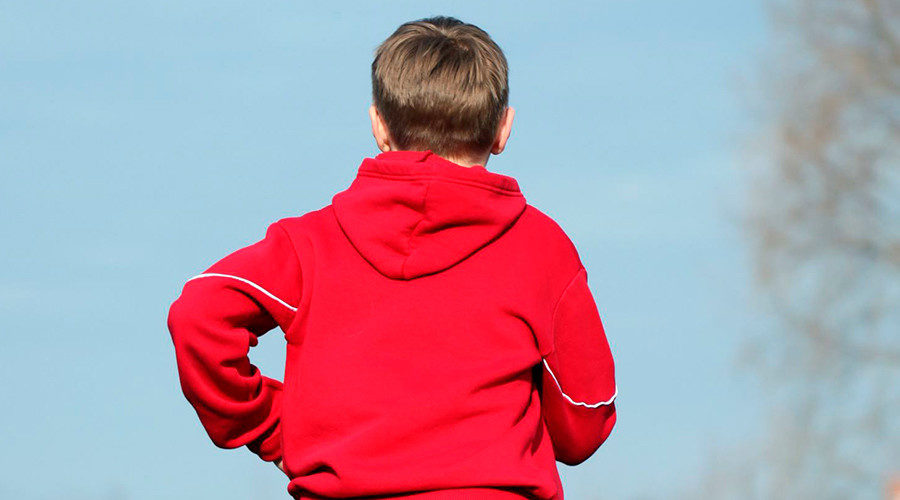 child running