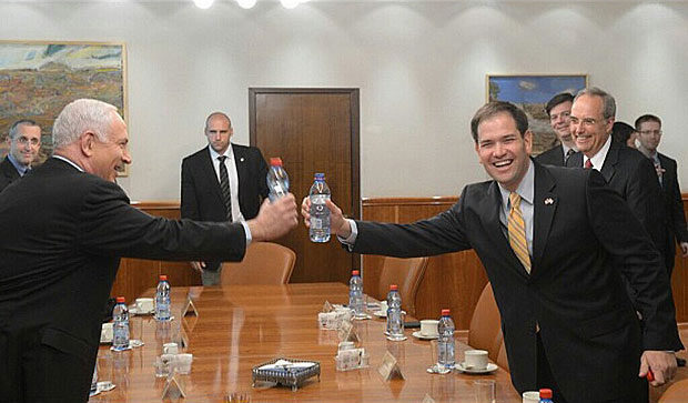 Benjamin Netanyahu and Marco Rubio