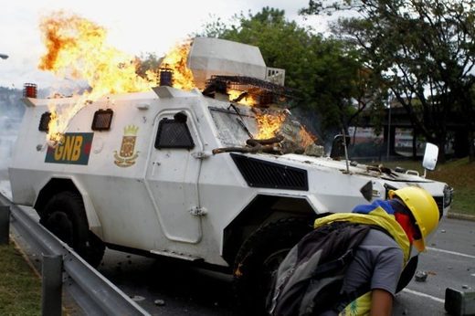 Violent Venezuela opposition protests