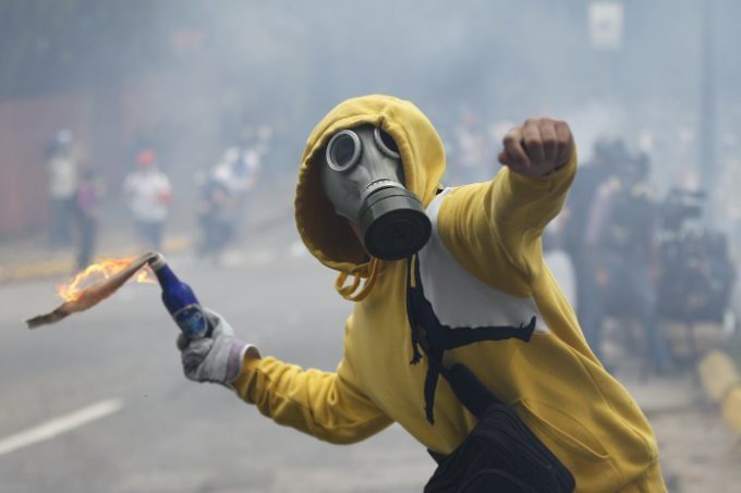 Violent Venezuela opposition protests