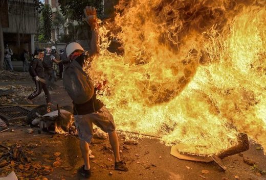 Violent Venezuela opposition protests