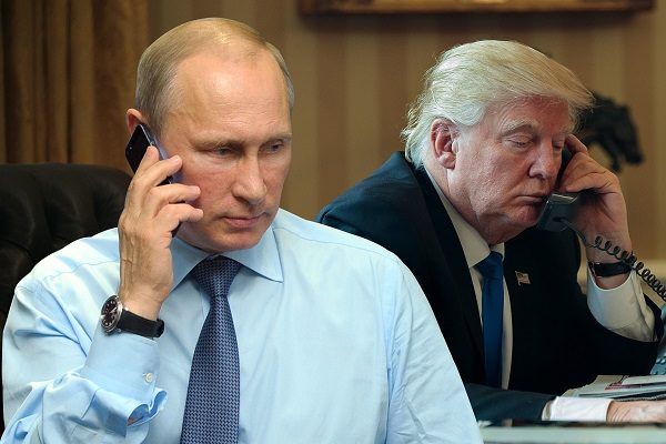 Putin and Trump on phones