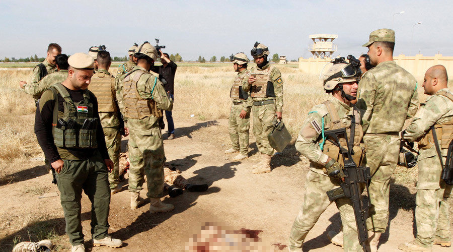 Click to enlarge Kurdish peshmerga forces