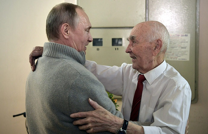Putin and Lazar Matveyev 
