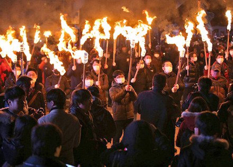 protests south korea