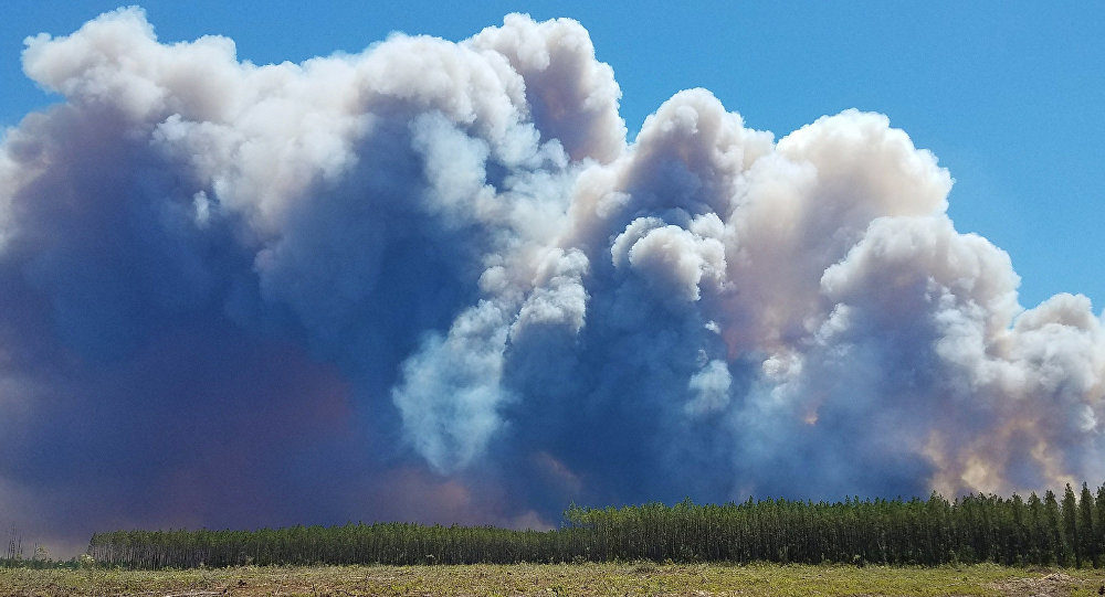 Click to enlarge Georgia wildfire
