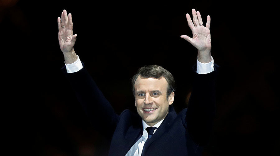 Click to enlarge Emmanuel Macron