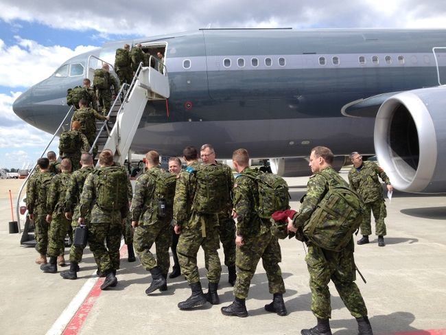 Click to enlarge Canadian soldiers Latvia